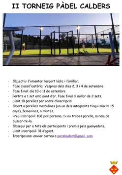 Tournament poster