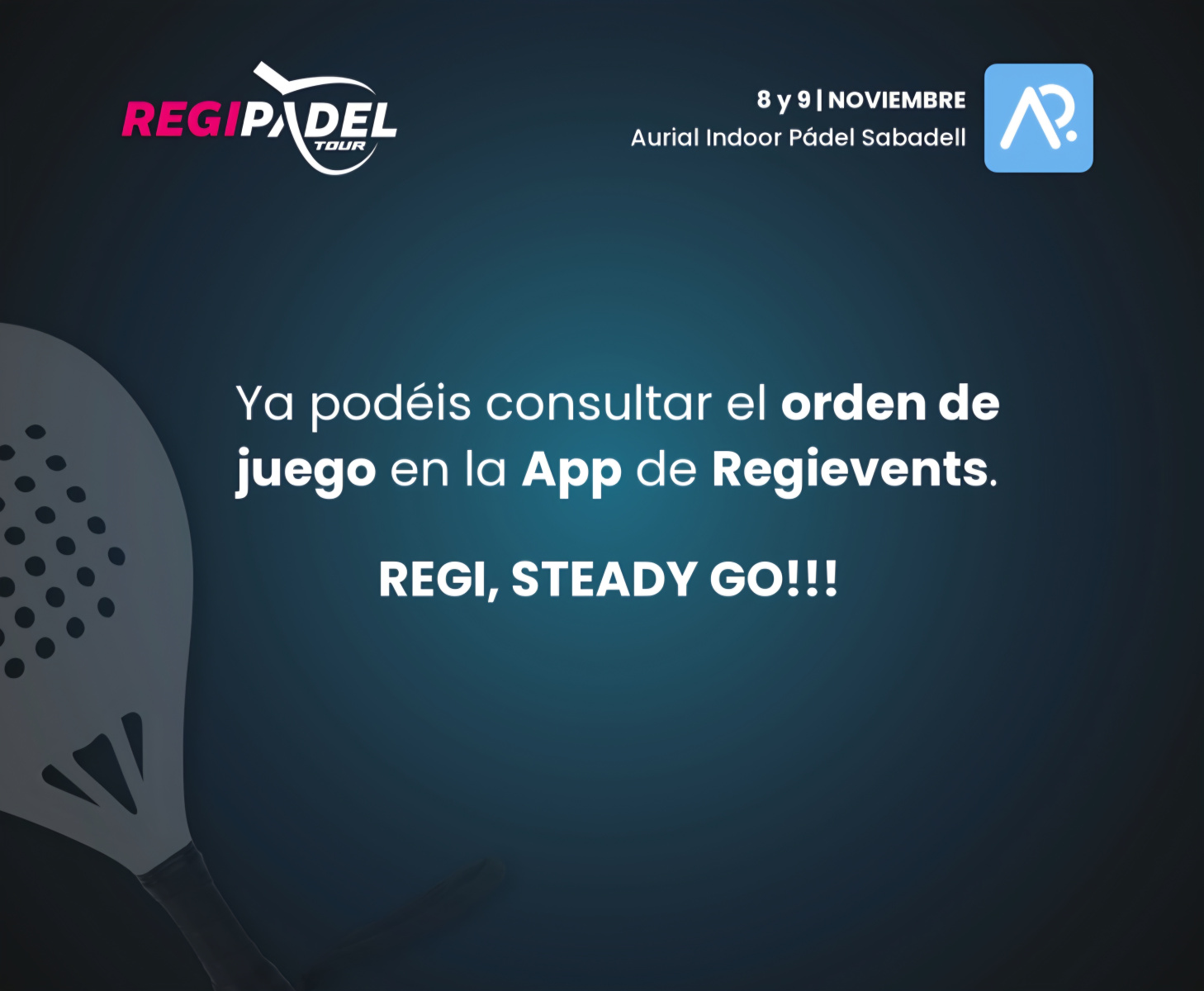 Noticia Master Final ya podéis consultar horario de juego y cuadros 